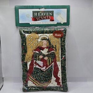 VTG Heaven Scents Angel Christmas Potholder - Barth & Dreyfuss Heavenly Floral